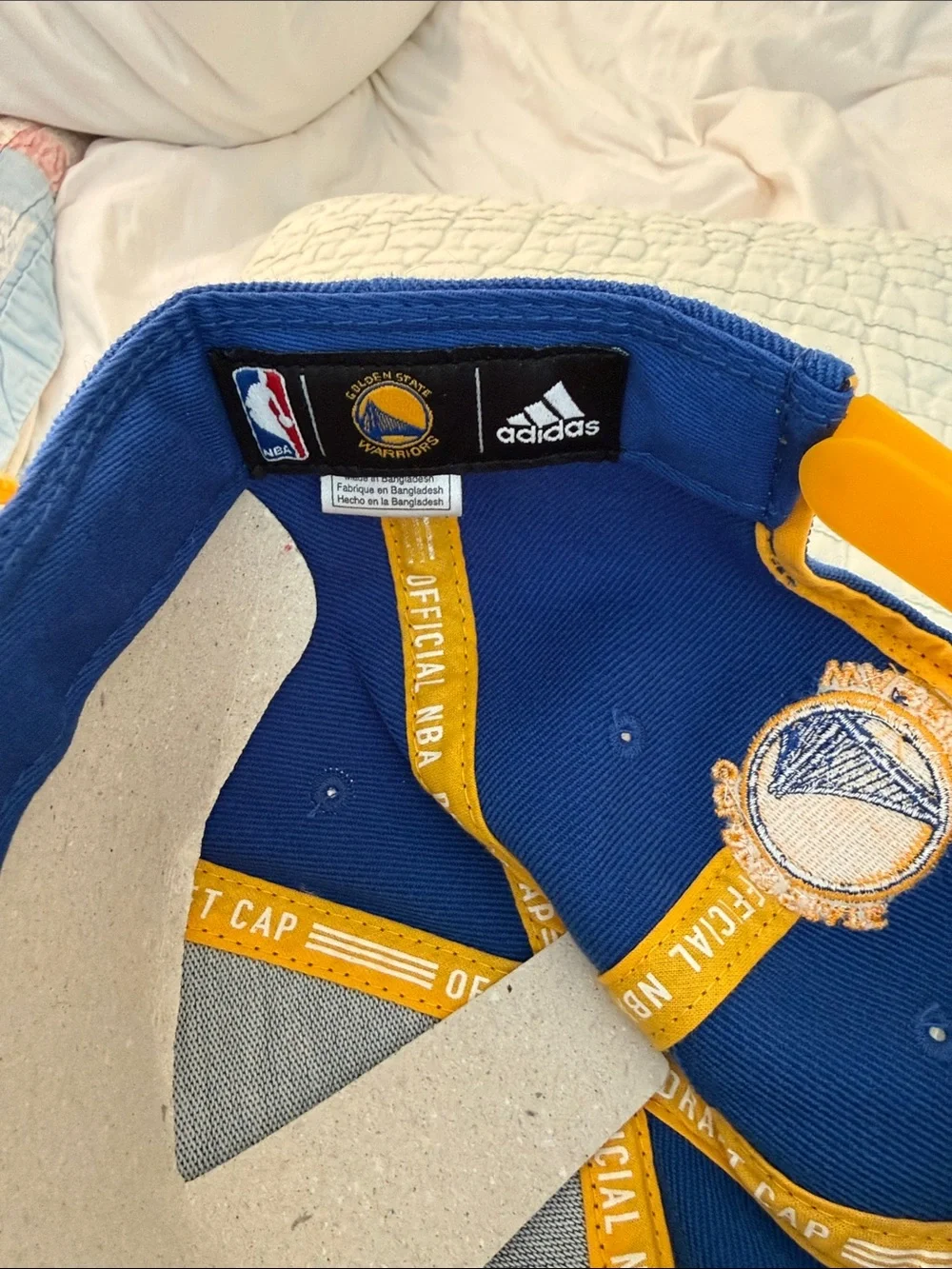 adidas Blue and Yellow Golden State Warriors Snapback Hat